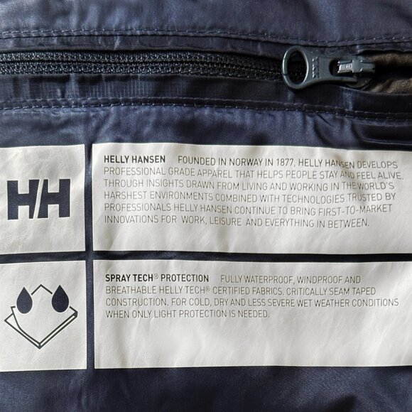 NEW HELLLY HANSON ACTIVE NAVY WINTER PARKA INSULATED ICONIC PUFFER PREMIUM LARGE - Picture 8 of 12